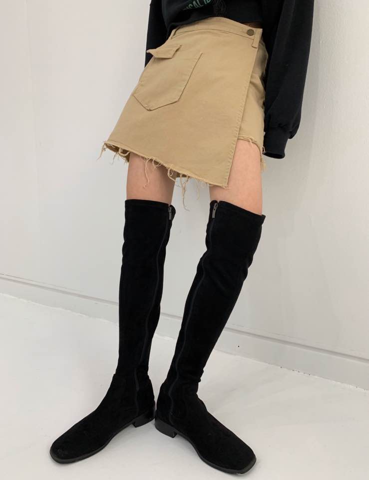 cotton fake skirt